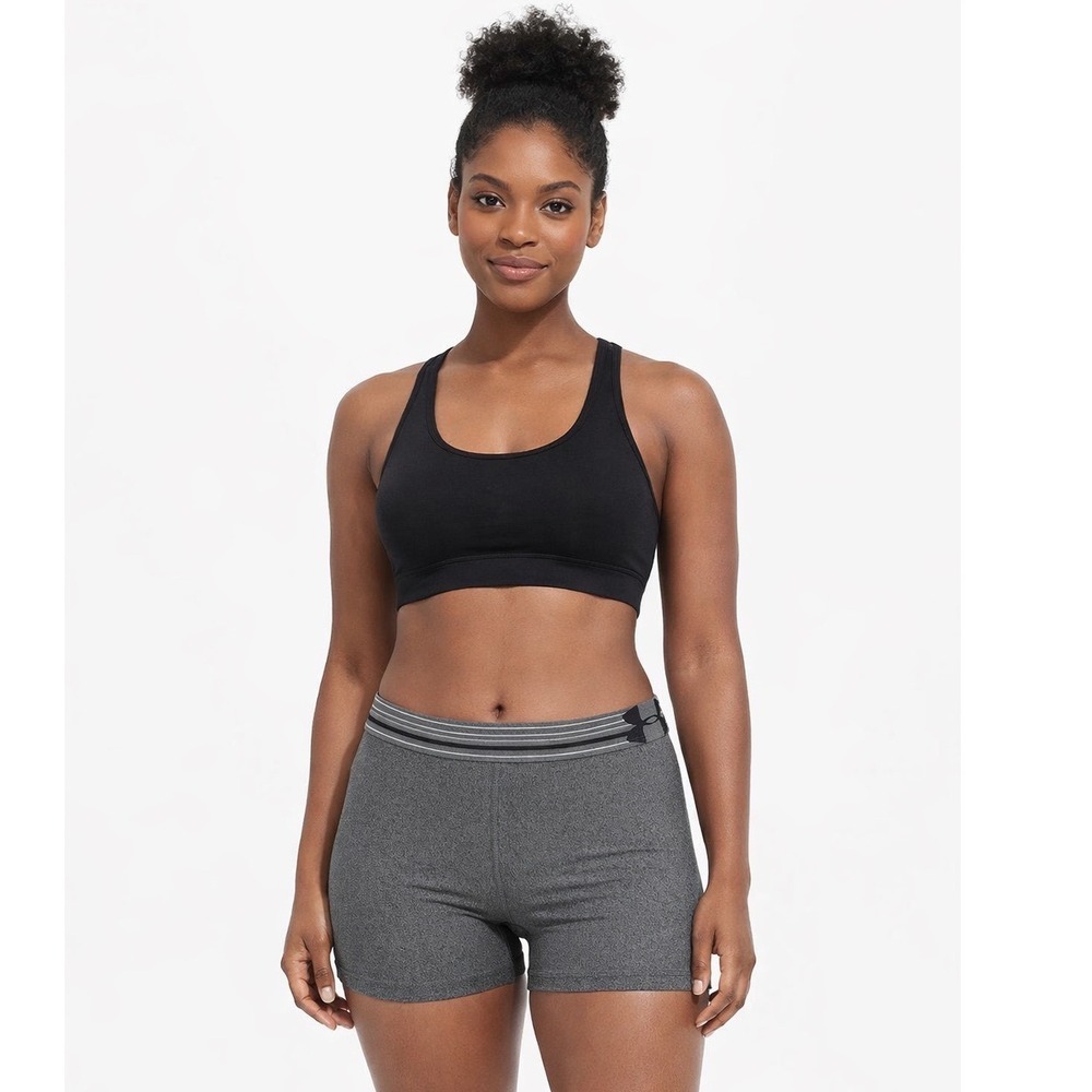 Under‎ Armour Gray HeatGear Compression Shorts S Activewear Gym Pilates 102-51